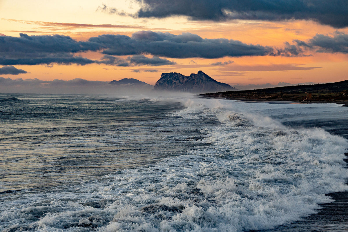 Fire over the Rock – signed fine art photograph by Andrew Scriven