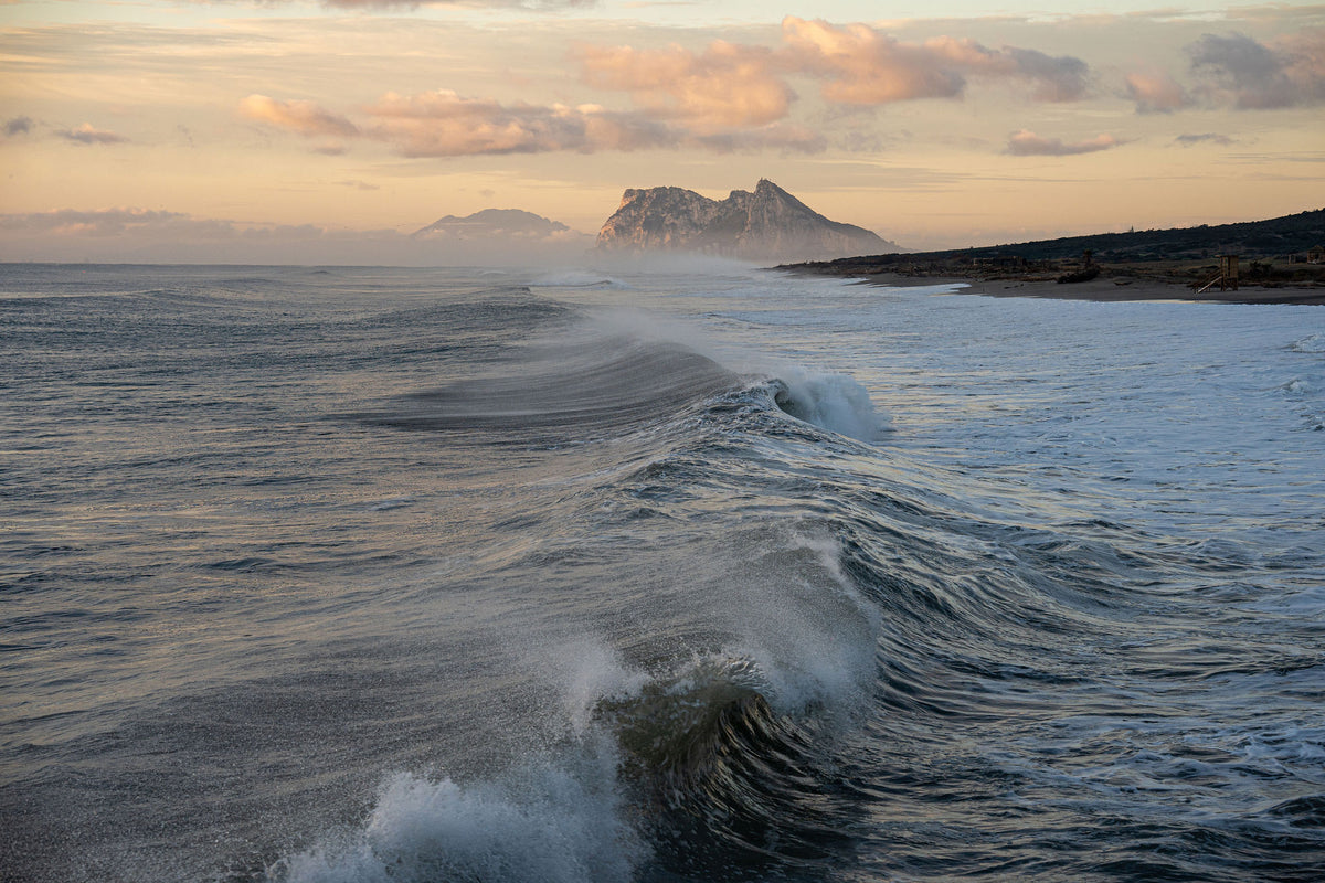 Rose Light over Gibraltar – signed fine art photograph by Andrew Scriven