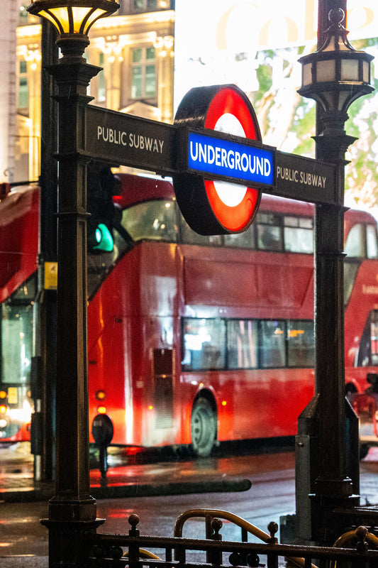 Red, White and Underground – signed fine art photograph by Andrew Scriven